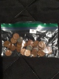 Bag of 50 wheat pennies