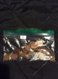 Bag of 50 wheat pennies V