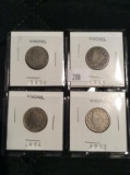 4 Liberty Head Nickels