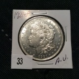 1921 -P Morgan Silver Dollar A.U.