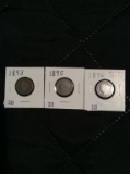 3 Liberty Nickels