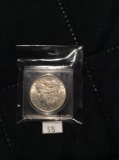 1891 Morgan Silver Dollar BU