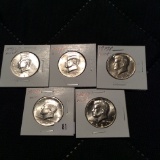 5 Mint Kennedy Half Dollars