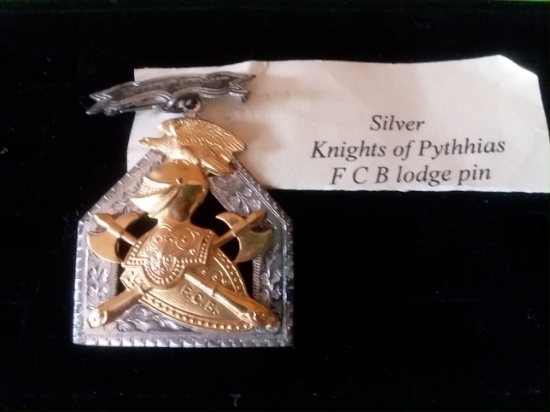 Silver Knights of Pythhias FCB lodge Pin