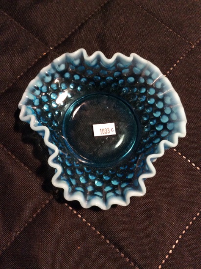 Blue Fenton Candy Dish