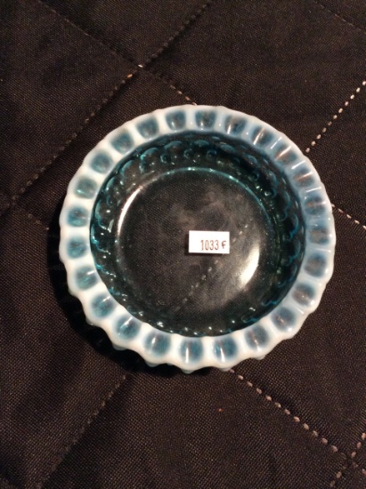 Blue Fenton Candy Dish