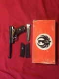 Ruger .22 cal. LR Auto Pistol, 6 inch barrel with Target Grips, Extra Clip,