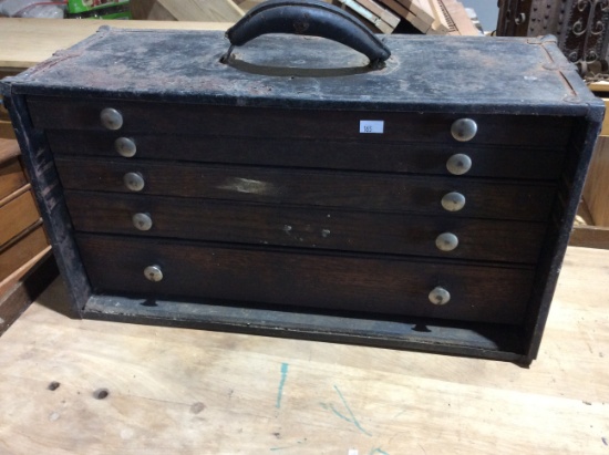 Wooden Machinest Tool Box 20"