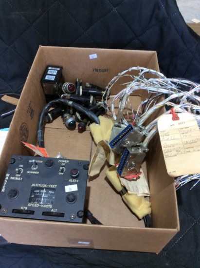 Box lot RS Navy Camera Control and assorted Lights & leads