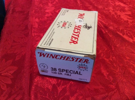 Box Of Winchester 38 Special Ammo 50 Rounds