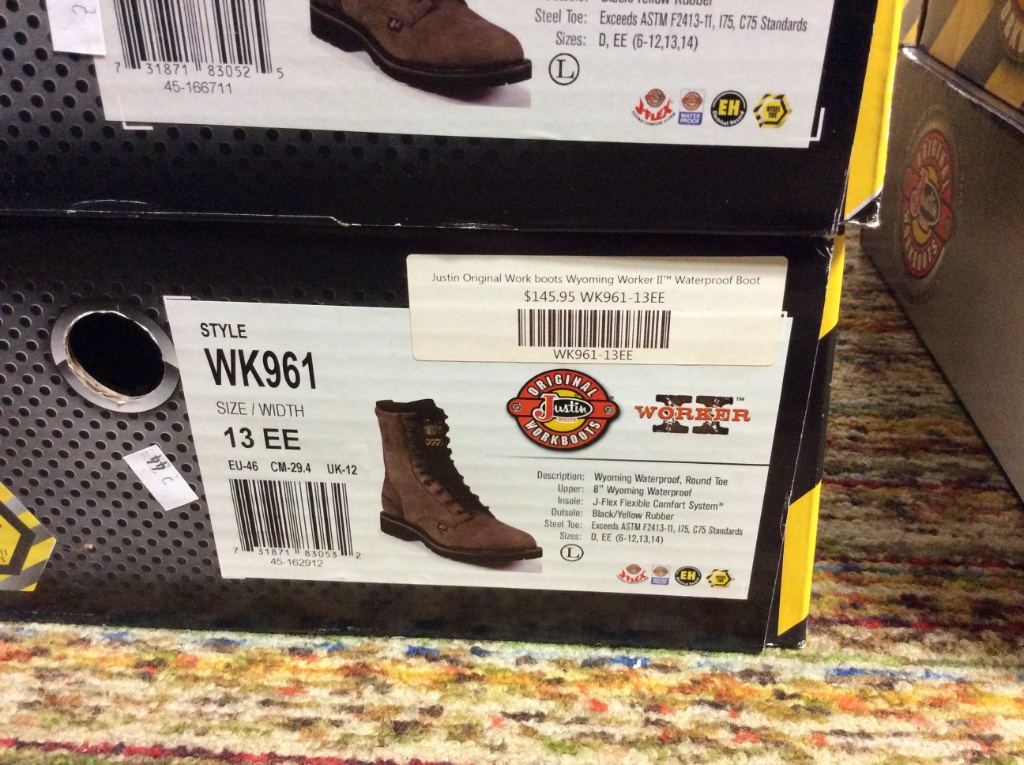 justin boots wk961
