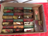 Vintage Assorted Baits in Tins