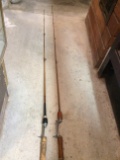 1 Heddon Pal & 1 South Bend Glass Fishing Rods