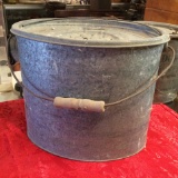 Antique Galvanised Minnow Bucket