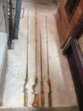 Assorted Steel Fishing Rods