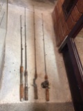 Assorted Steel Fishing Rods