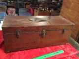 Vintage Wood Tackle Box w/ Inserts