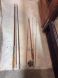 2 Split Bamboo Fishing Rods