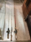 Heddon Pal P41 Fishing Reel on Mark 1 Rod & 2 Steel Rods