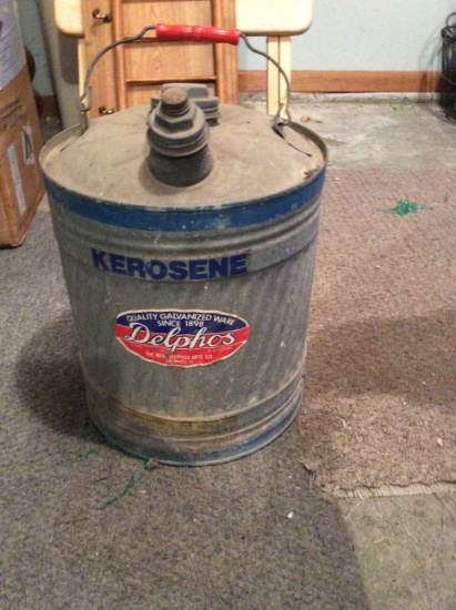 Delpho's Galvanized Kerosene Can