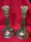 Pair Of Carnival Candlesticks