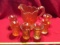 Imperial Marigold Tiger Lily 7 Piece Water Set