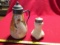 Challinor Decorated Milk Glass Syrup And Shaker