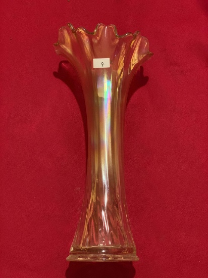 Imperial Clambroth Freefold 10 3/4" Vase 3 1/4"d