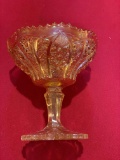 Imperial Marigold Octagon Compote