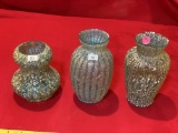 3 Dugan Venetian Vases