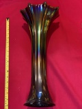 Imperial Purple Morning Glory Funeral Vase (chip On Base)