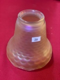 Imperial Frosted Marigold Coral Shell Lamp Shade