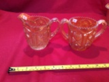 Imperial Marigold Star And File Creamer And Sugar