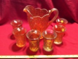 Imperial Marigold Tiger Lily 7 Piece Water Set