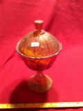 Fenton Covered Compote