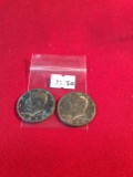 (2) 1972 Eisenhower (Ike) Half Dollars