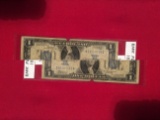 1934 Rare Funny Back $1 Bill
