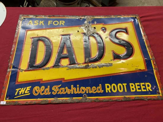 Dad's Root Beer Tin Sign  27x19 inch