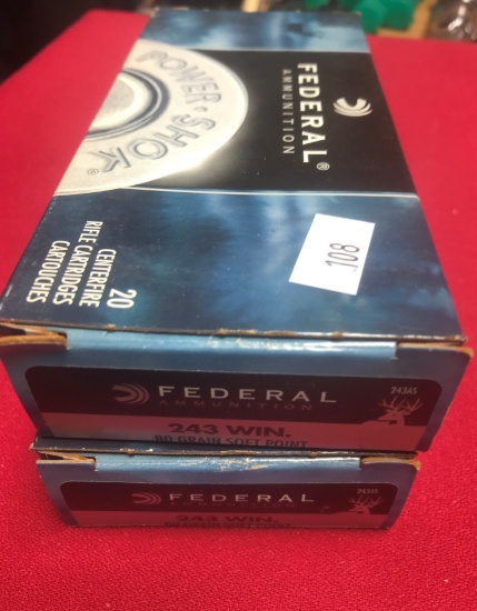 40 Rounds Federal .243 Win. Ammo