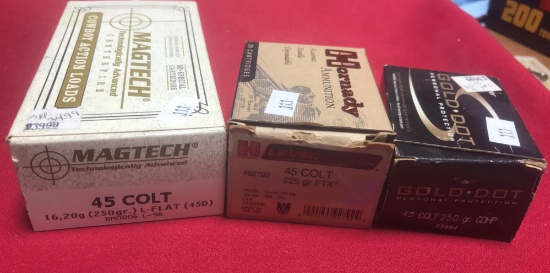 50 Rounds Assorted .45 Colt Ammo