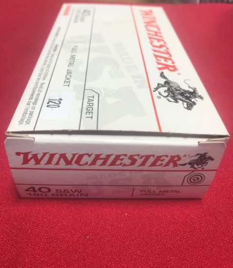 50 Rounds Winchester .40 S&W Ammunition