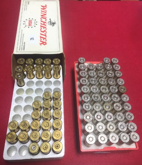 59 Rounds Assorted .357 Mag Ammo & 27 casings