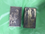 2 Vintage Belt Buckles including Winchester