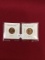 (2) Brilliant Uncirculated Wheat Pennies
