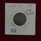 1902 Liberty Head Nickel, V/VG