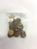 (50) Wheat Pennies, A/U