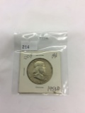 1952-D Franklin Half Dollar, A/U