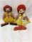 2 1978 Ronald McDonald Dolls