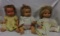 2 1973 Ideal Rub A Dub Baby Dolls, 1976 Mattel Baby Doll