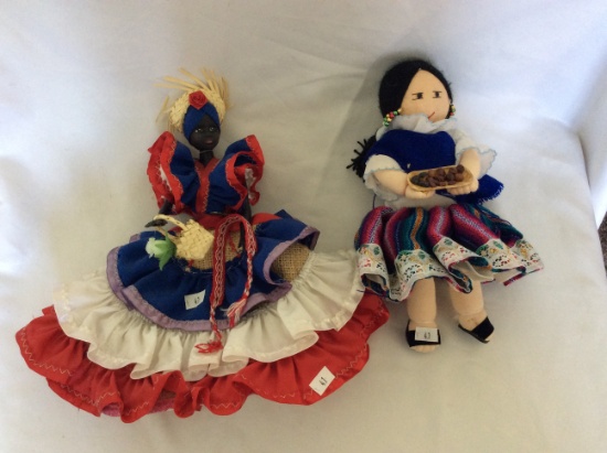 2 Vintage Dolls; Made in Dominican Republic